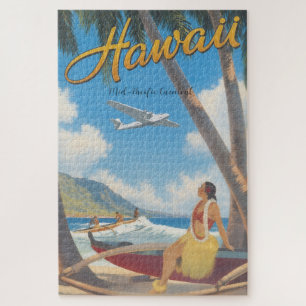 Reise im Vintage-Stil nach Hawaii Puzzle