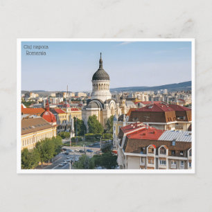 Reise im Vintage-Stil Retro Cluj Napoca Rumänien R Postkarte