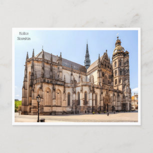 Reise im Vintage-Stil, Retro, Košice, Slowakei, Sl Postkarte