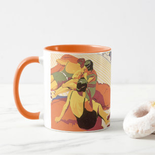Reise im Vintage-Stil, Urlaub auf einem Kreuzfahrt Tasse