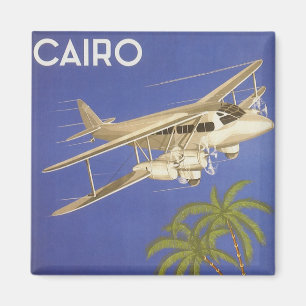 Reise in alter Zeit nach Kairo, Ägypten, Doppeldec Magnet
