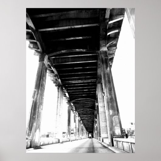 Reise in B/W-Poster Poster (Vorne)