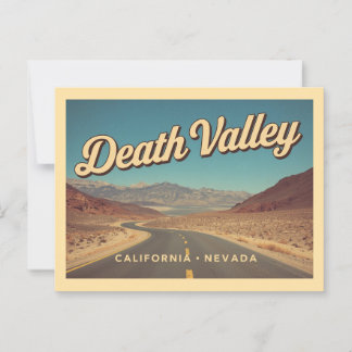 Reise in das alte Death Valley Postkarte