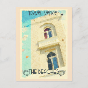 Reise in das alte Kalifornien Venice Beach Retro Postkarte