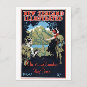 Reise in das alte Neuseeland Postkarte