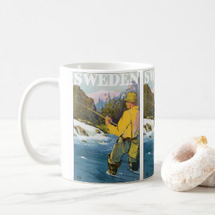 Reise in das alte Schweden, Fischer beim Sportfisc Kaffeetasse