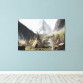 Reise in das versteckte amerikanische Lager Leinwanddruck (Insitu (Holzboden))