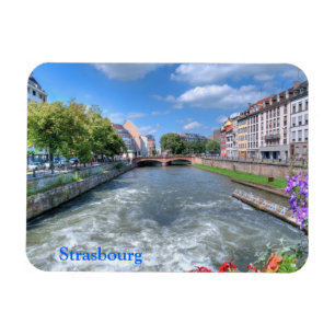 Reise in das Zentrum von Straßburg, Frankreich Magnet
