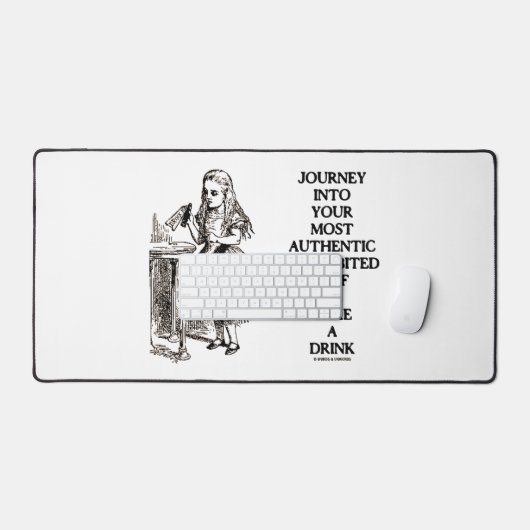 Reise in dein authentischstes, ungehemmt Selbst Schreibtischunterlage (Tastatur & Maus)