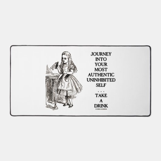 Reise in dein authentischstes, ungehemmt Selbst Schreibtischunterlage (Vorderseite)