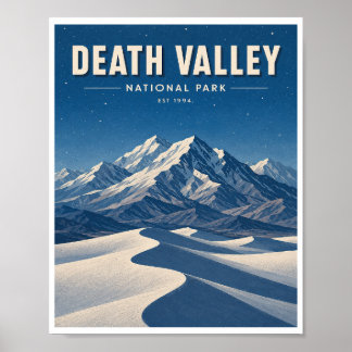 Reise in den Death Valley National Park im Vintage Poster