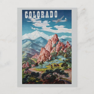 Reise in die Colorado Rockies Rocky Mountains im V Postkarte