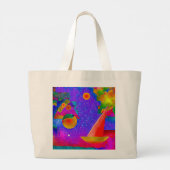 Reise in die große Totentasche der Sterne Jumbo Stoffbeutel (Rückseite)