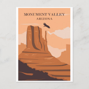 Reise in die Monument Valley Arizona Vintage Postkarte