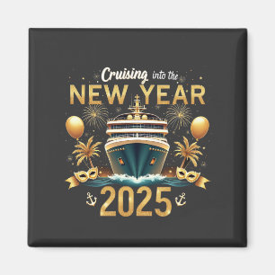 Reise in die Silvesterfamilie 2025 Crew Magnet