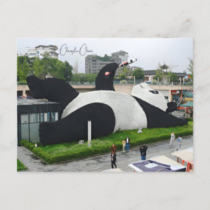Reise in die Stadt Chengdu China Ostasien im Vinta Postkarte