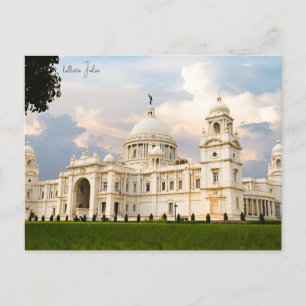 Reise in die Stadt Kolkata Indien Calcutta im Vint Postkarte