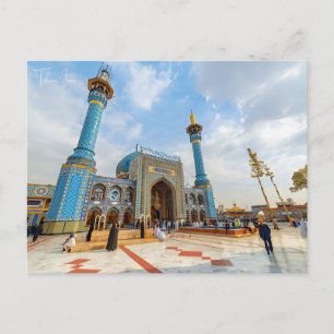 Reise in die Stadt Teheran im Vintage-Stil, Iran, Postkarte