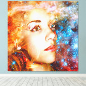 Reise in die Sterne Leinwanddruck (Insitu (Holzboden))