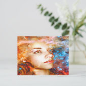 Reise in die Sterne Postkarte (Stehend Vorderseite)
