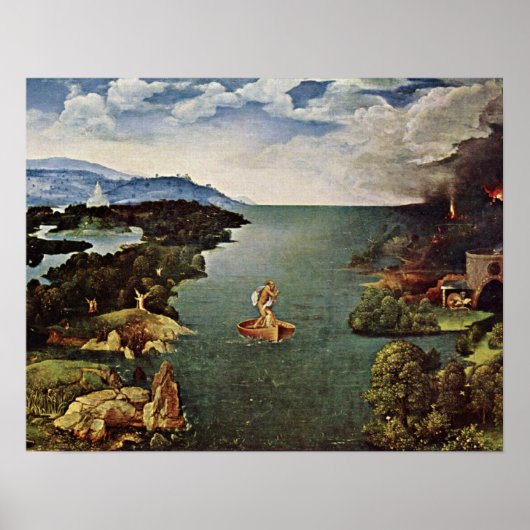 Reise in die Unterwelt von Joachim Patinir Poster (Vorne)