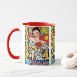Reise in die Vergangenheit 1937 Panama Karneval Pa Tasse