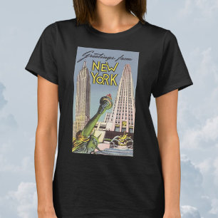 Reise in die Vergangenheit, berühmte Wahrzeichen v T-Shirt