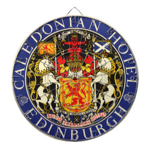 Reise in die Vergangenheit Caledonian Hotel Edinbu Dartscheibe