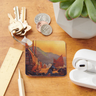 Reise in die Vergangenheit, Flugzeug über Dschunke Schlüsselanhänger