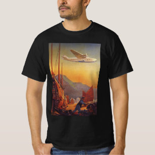 Reise in die Vergangenheit, Flugzeug über Dschunke T-Shirt