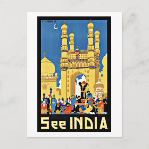 Reise in die Vergangenheit: Indien erleben Postkarte