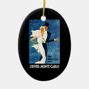 Reise in die Vergangenheit, Liebesromanze Winter i Keramik Ornament