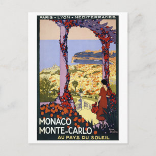 Reise in die Vergangenheit - Monaco Monte-Carlo Postkarte