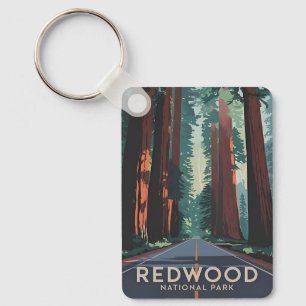 Reise in die Vergangenheit Redwood National Park R Schlüsselanhänger