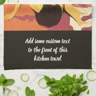 Reise in die Vergangenheit, Urlaub auf einem Kreuz Geschirrtuch