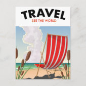 Reise in die Welt Postkarte (Vorderseite)