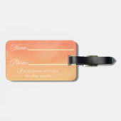 Reise in neue Horizonte Gepäckanhänger (Rückseite horizontal)