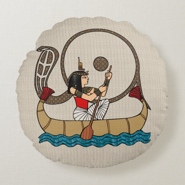 Reise ins Nachleben Rundes Kissen (Vorderseite)