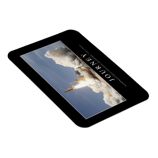 Reise: Inspiration Zitat 2 Magnet (Rechte Seite)