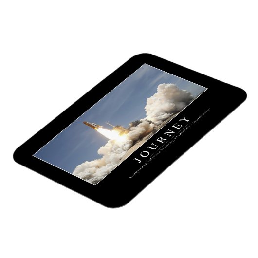 Reise: Inspiration Zitat 2 Magnet (Linke Seite)