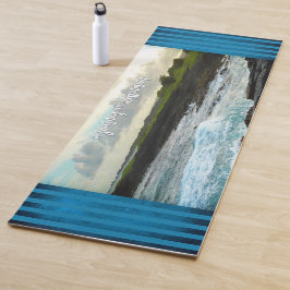 "Reise ist das Ziel" Hawaii Beach Foto Yogamatte