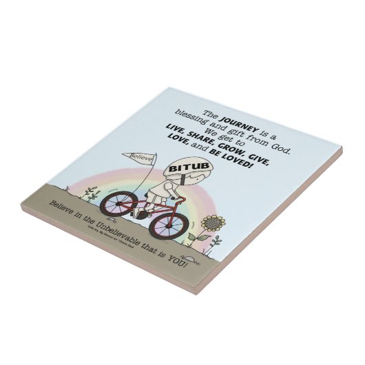 Reise ist ein Geschenk Fliese (Seite)