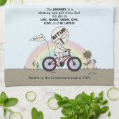 Reise ist ein Geschenk Geschirrtuch (Gefaltet)