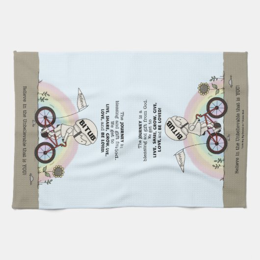 Reise ist ein Geschenk Geschirrtuch (Horizontal)