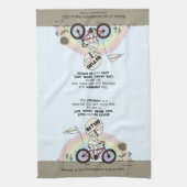 Reise ist ein Geschenk Geschirrtuch (Vertikal)