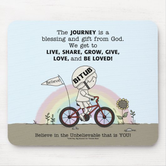 Reise ist ein Geschenk Mousepad (Vorne)