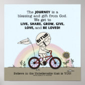 Reise ist ein Geschenk Poster (Vorne)