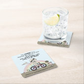 Reise ist ein Geschenk Rechteckiger Pappuntersetzer (Vor Ort)