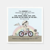 Reise ist ein Geschenk Serviette (Vorderseite)