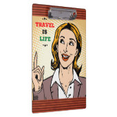 Reise ist Lebensabend-Zwischenablage Klemmbrett (Rechts)